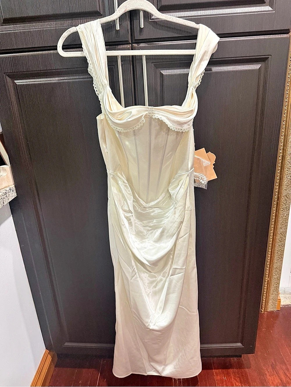 White Maxi Corset Dress
